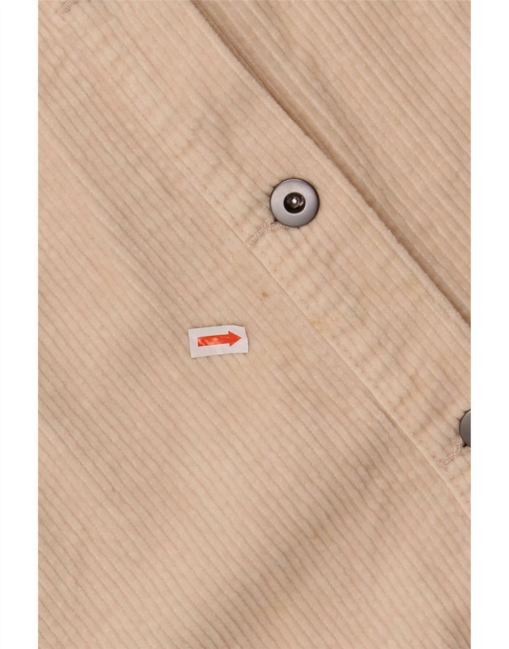 ZARA ženska prevelika košulja od samta UK 14, srednje bijel pamuk