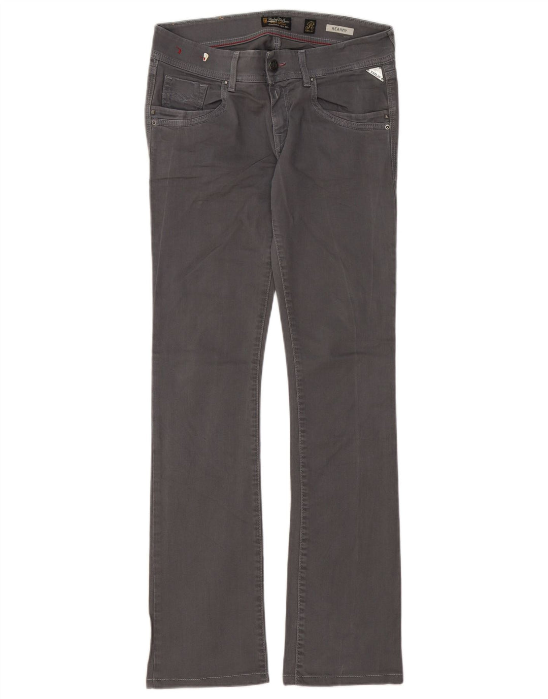 REPLAY Ženske Rearmy Bootcut traperice W28 L32 Sivi pamuk