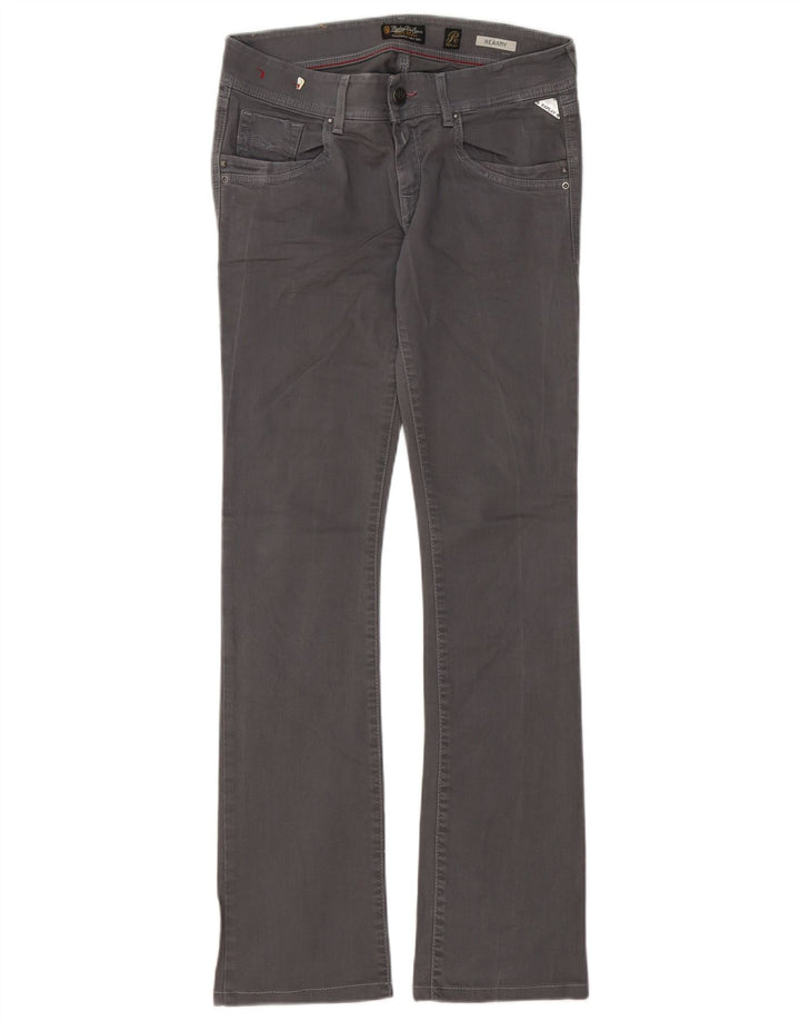 REPLAY Ženske Rearmy Bootcut traperice W28 L32 Sivi pamuk