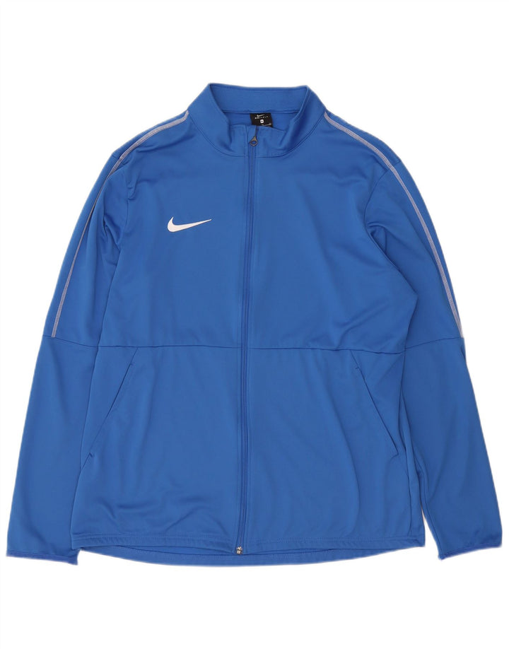 Nike Dri Fit trenirka gornja jakna XL plavi poliester