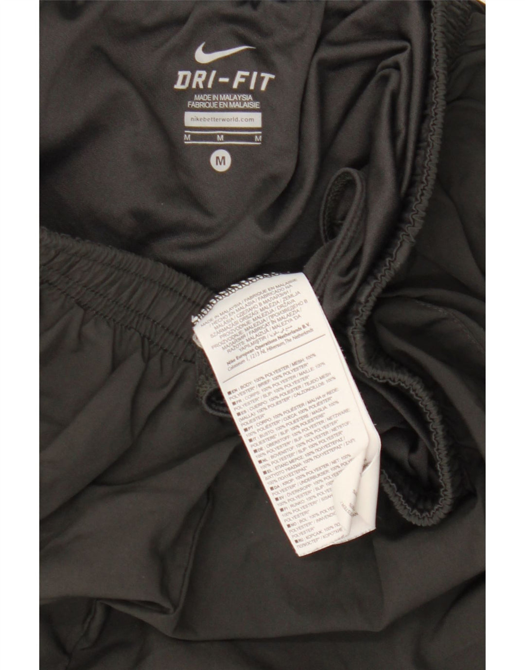 Nike Dri Fit sportske kratke hlače srednje crne boje od poliestera