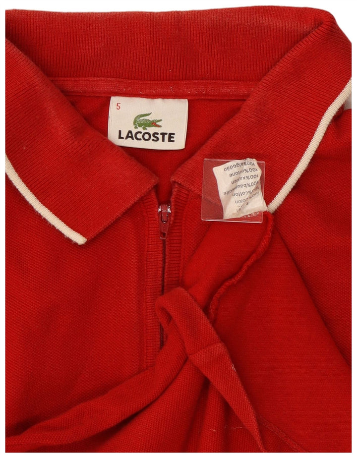 LACOSTE muška polo majica veličine 5, veliki crveni pamuk