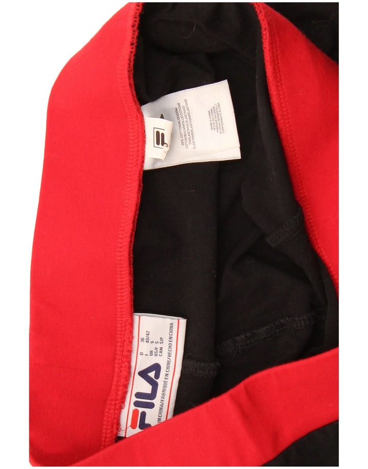 Fila Ženske grafičke tajice UK 8 Male crne pamučne