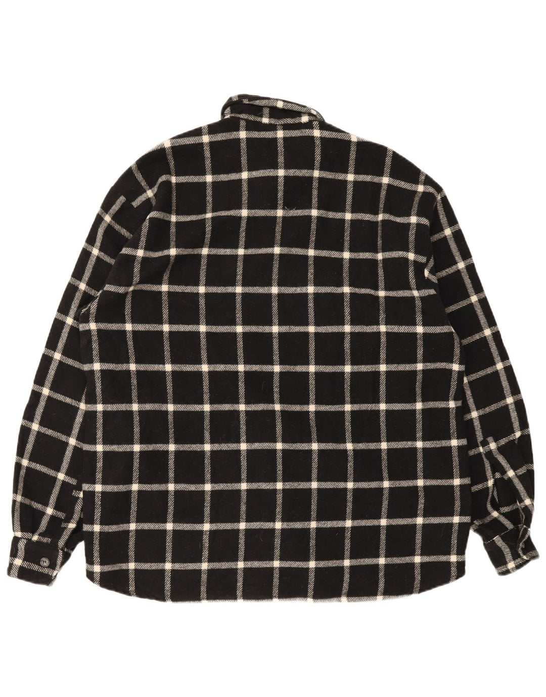 Vintage muška flanelska košulja, veliki crni karirani