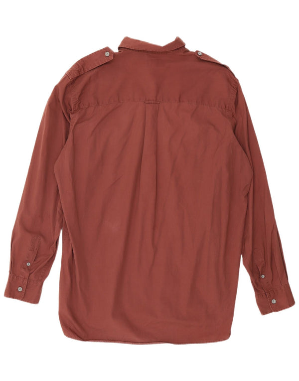 Calvin Klein Jeans muška vojna košulja kaki boje, veliki kestenjasti pamuk