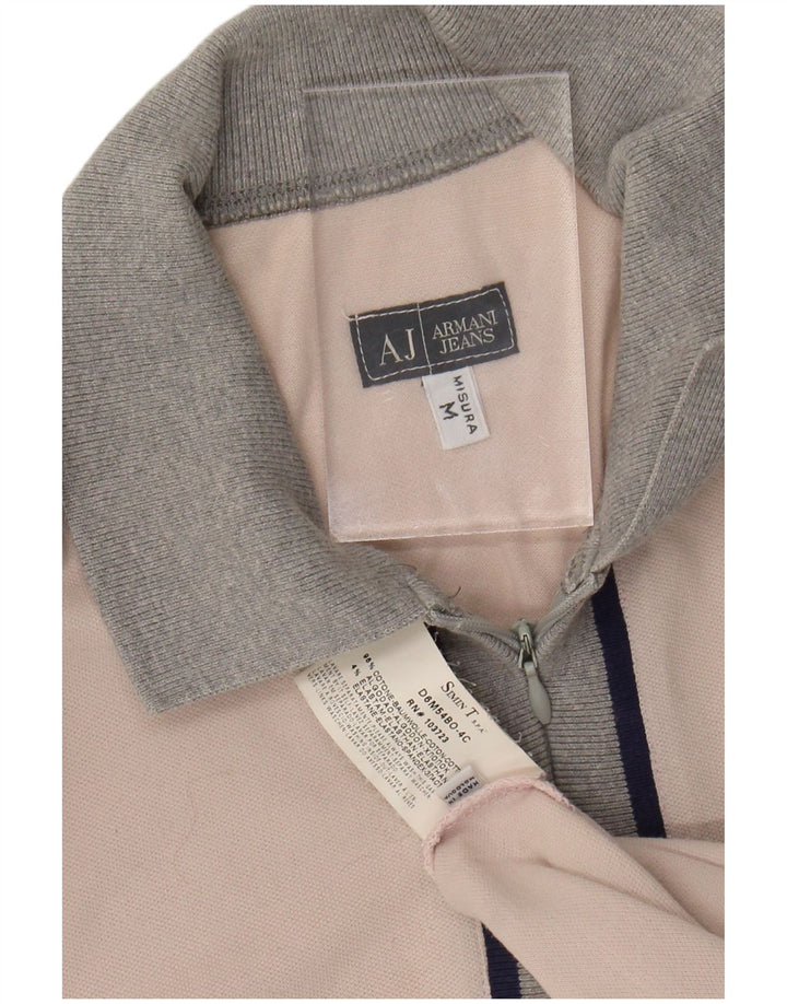 ARMANI JEANS Muška polo majica Srednje ružičasti pamuk