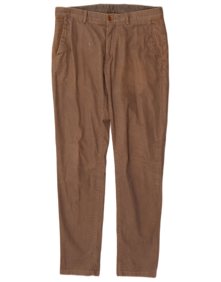 MASSIMO DUTTI Muške uske chino hlače EU 40 Srednje W31 L30 Smeđe
