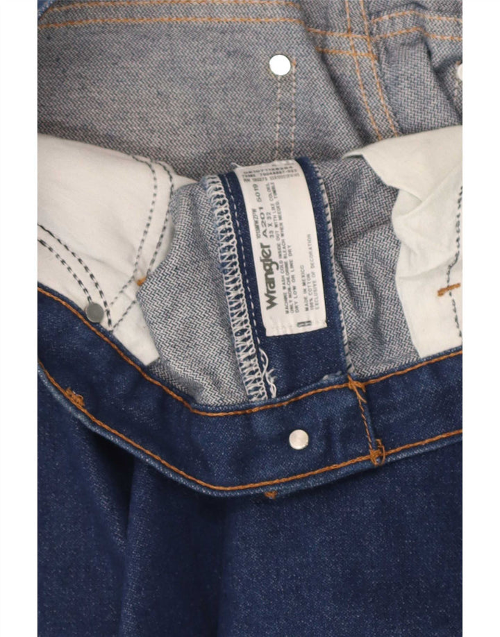 Wrangler muške obične ravne traperice W33 L32 plavi pamuk