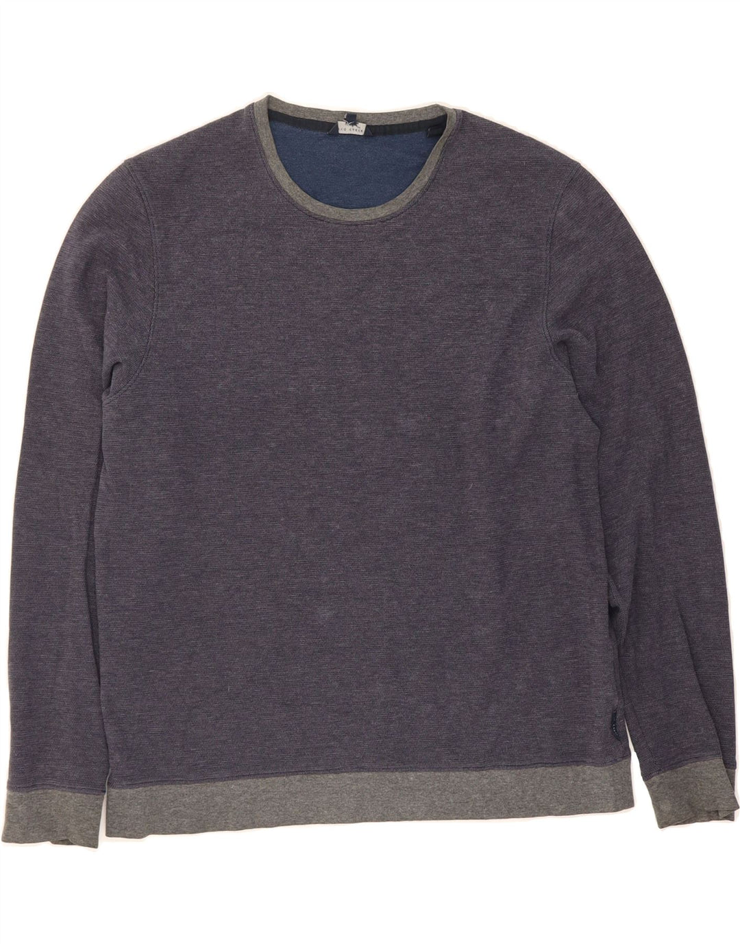 TED BAKER Mens Top Long Sleeve Size 5 XL Blue Cotton Vintage Ted Baker and Second-Hand Ted Baker from Messina Hembry 