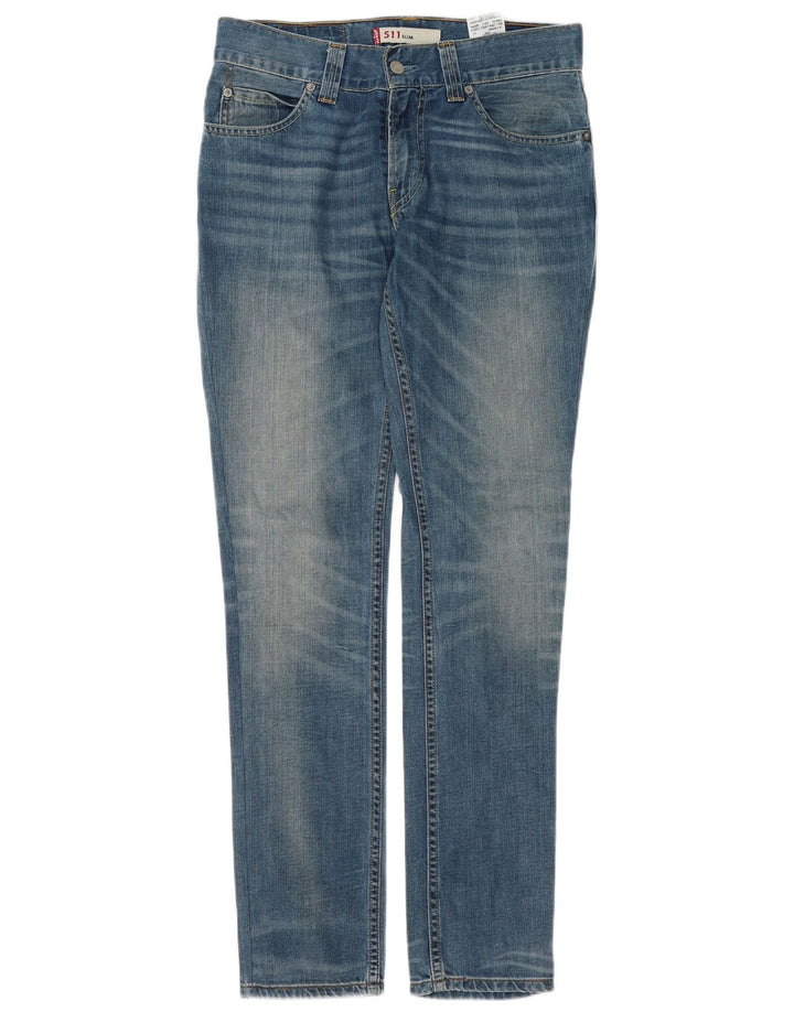 Levi's ženske 511 uske traperice W32 L34 plavi pamuk
