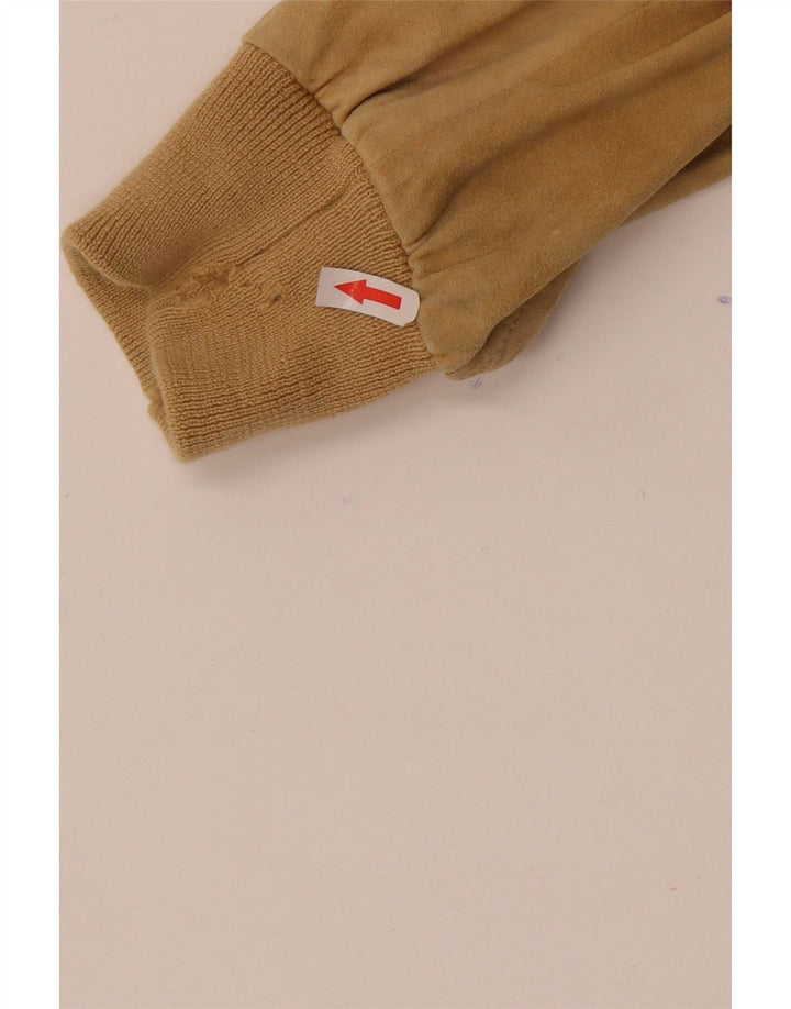 Vintage muška bomber jakna od brušene kože UK 38 srednje bež boje