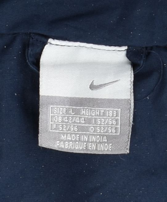 NIKE muška jakna vjetrovka UK 42/44 velika tamnoplava poliester