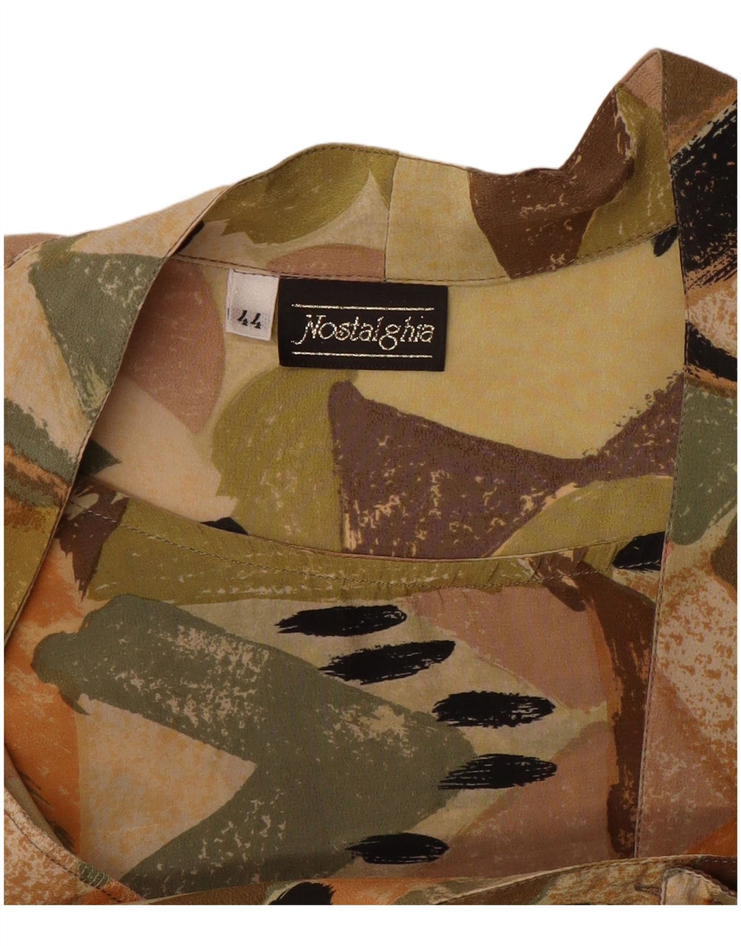 VINTAGE Ženska skraćena košulja bluza IT 44 srednje raznobojna geometrijska