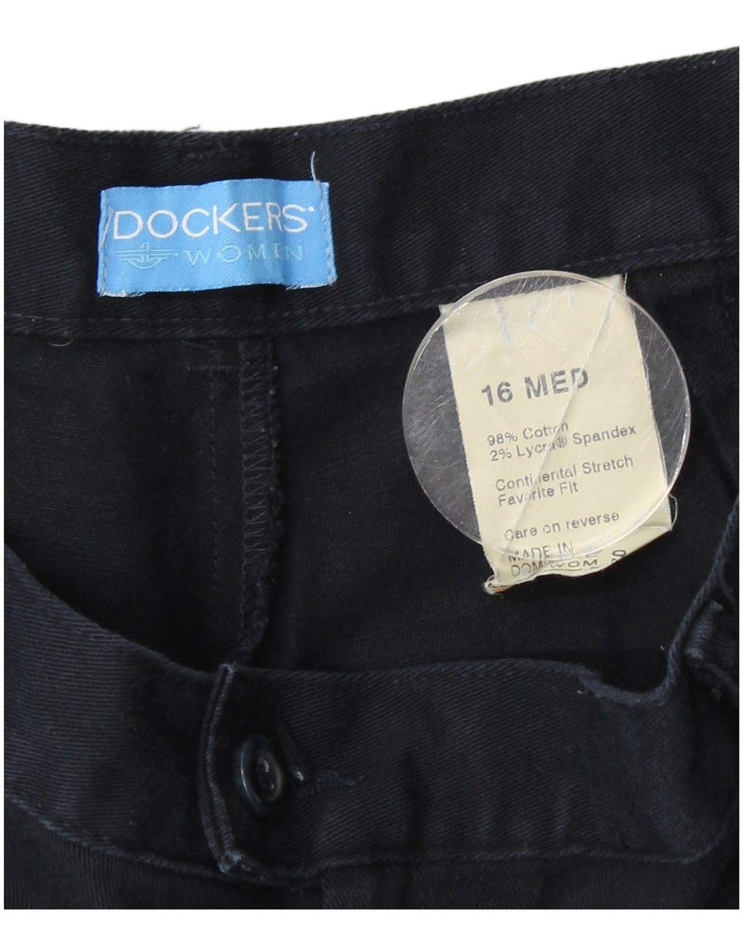 DOCKERS Ženske ležerne hlače visokog struka US 16 2XL W34 L30 tamnoplave