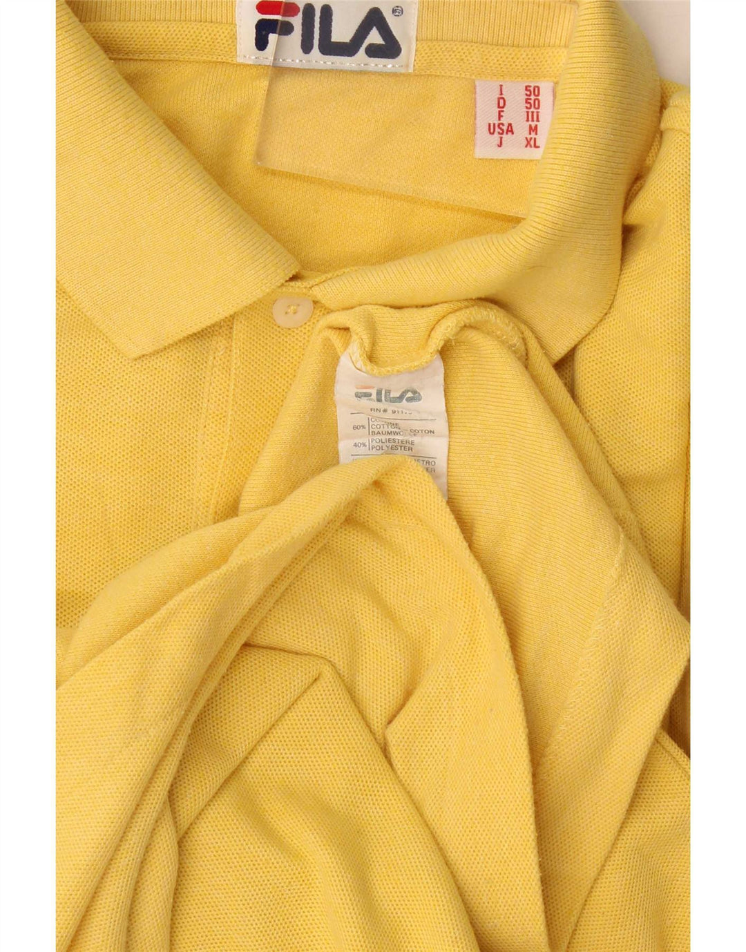 Fila muška polo majica IT 50 srednje žuti pamuk