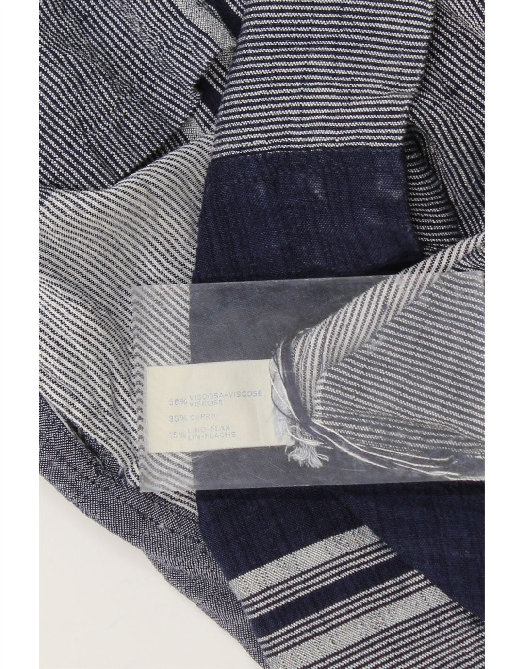 VINTAGE Womens Shift Dress UK 12 Medium Navy Blue Check Viscose Vintage Vintage and Second-Hand Vintage from Messina Hembry 