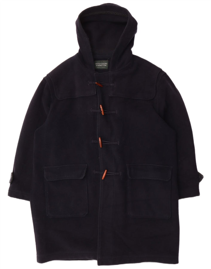 BENETTON Muški duffle kaput s kapuljačom IT 54 2XL tamnoplava vuna