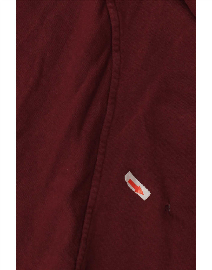 Pull & Bear ženska majica s kapuljačom s kapuljačom s grafičkim motivima UK 14 srednje tamnocrvena