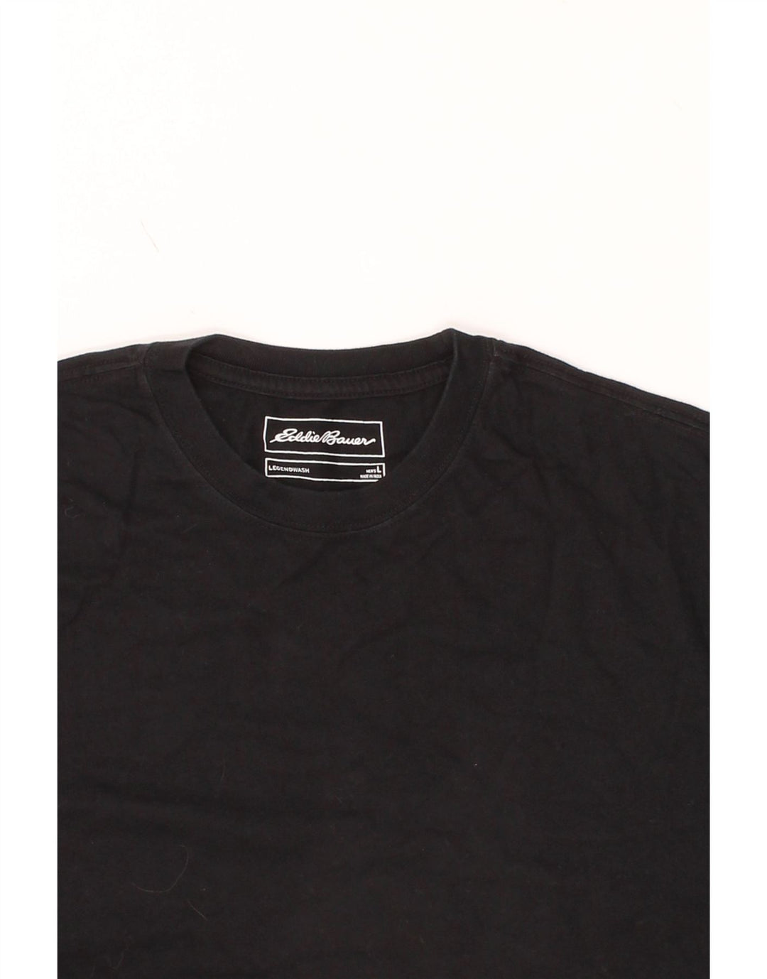 EDDIE BAUER Mens T-Shirt Top Large Black Cotton Vintage Eddie Bauer and Second-Hand Eddie Bauer from Messina Hembry 