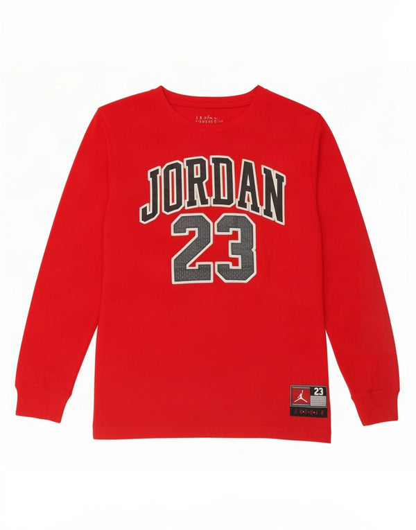 Jordan Boys Graphic Majica dugih rukava 13-14 godina XL Crveni pamuk