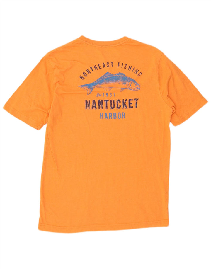 IZOD Muška majica kratkih rukava s motivom slane vode, mala narančasta