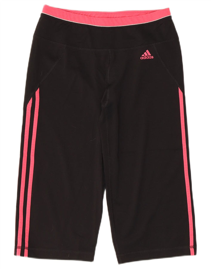 ADIDAS ženske Climalite Capri tajice UK 8/10 male crne poliesterske