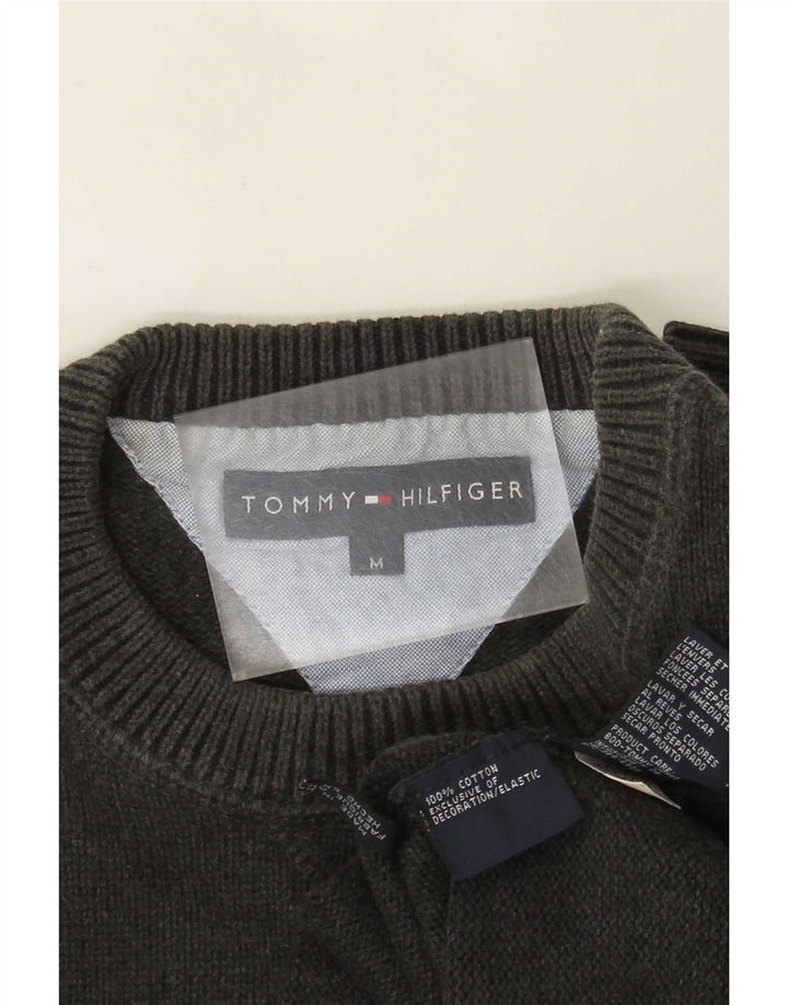 Tommy Hilfiger muški džemper s okruglim izrezom, srednje sivi pamuk