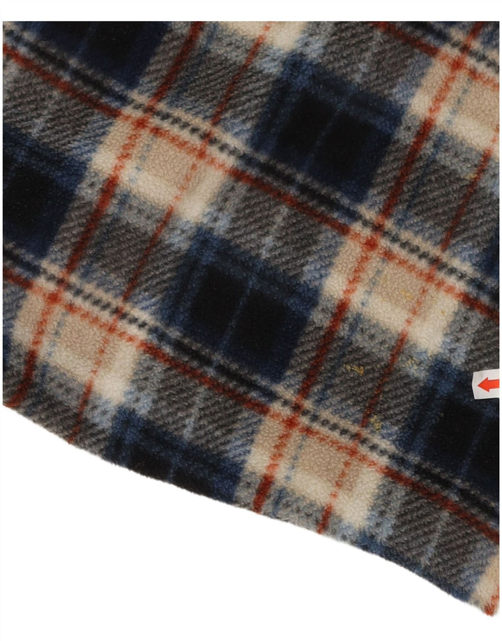 ATLAS ZA MUŠKARCE Muška flis košulja 3XL plavi karirani poliester