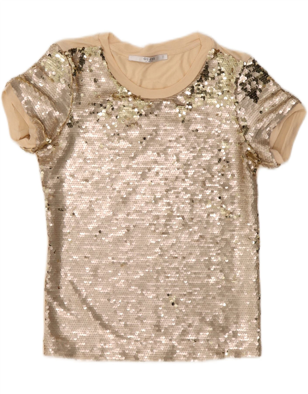 Guess Ženska bluza sa šljokicama Top UK 10 Small Beige