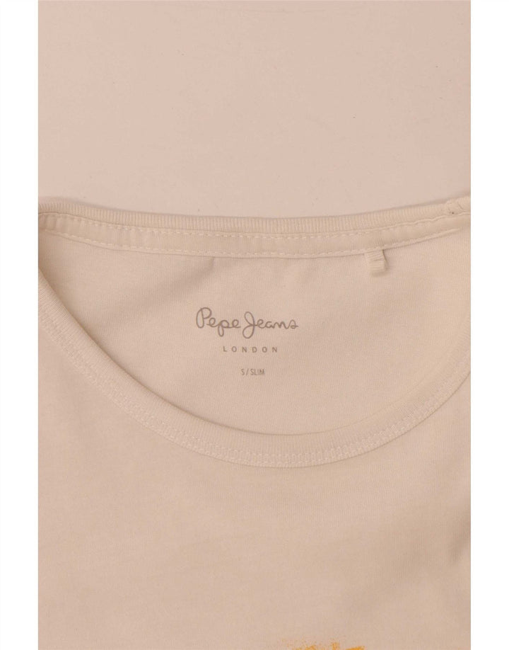 PEPE Jeans Muška uska majica kratkih rukava s grafičkim motivima Mala bijela