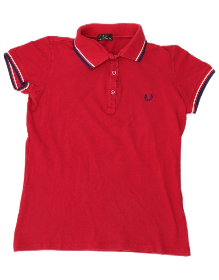 Fred Perry ženska polo majica UK 14 velika crvena