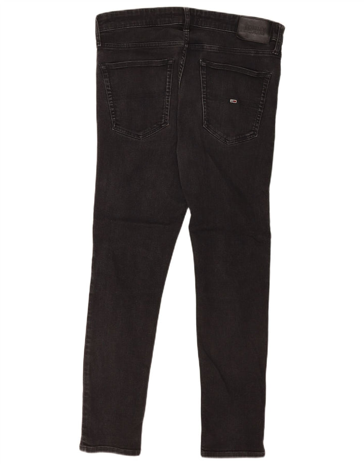 Tommy Hilfiger muške uske traperice W34 L29 crni pamuk