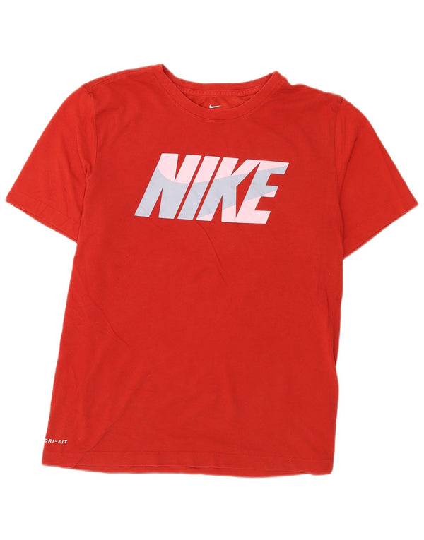 Nike Dri Fit majica kratkih rukava velika crvena pamuk