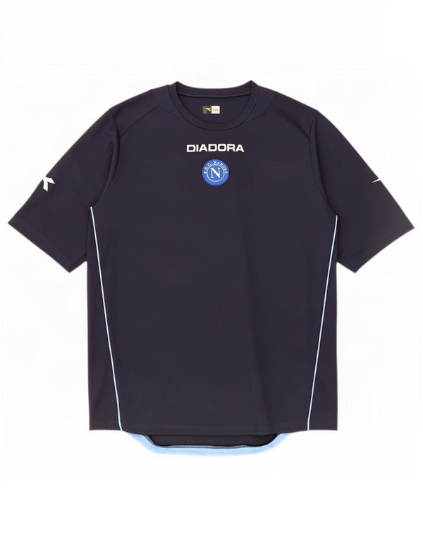 Diadora muška majica kratkih rukava s grafičkim motivima 2XL tamnoplavi poliester
