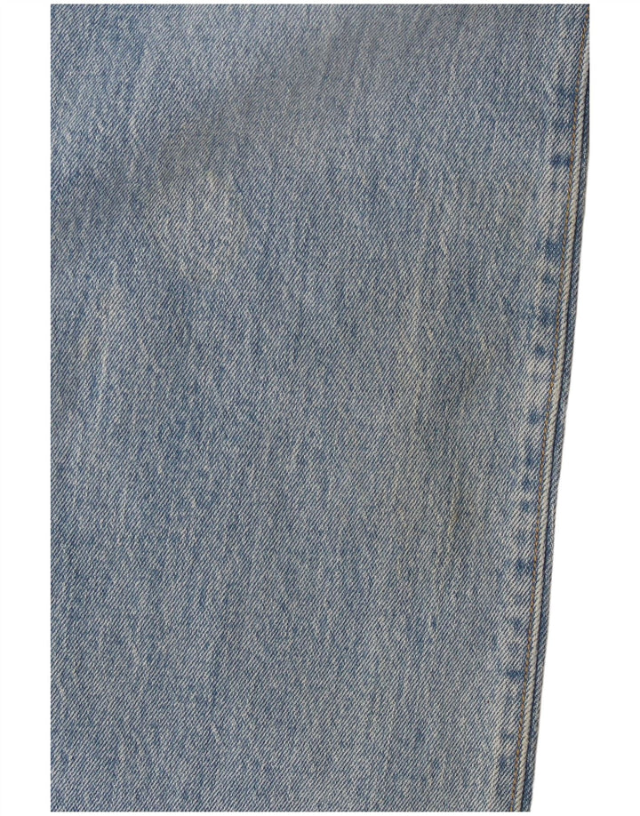 Levi's ženske lepršave traperice s prsnim košem W31 L32 plavi pamuk