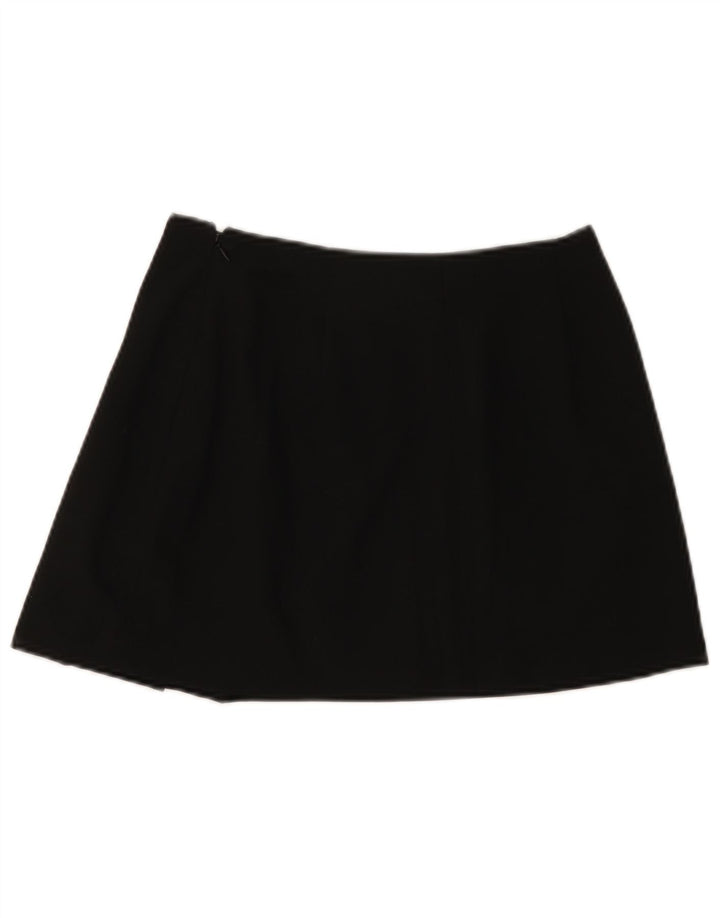 Zara ženska mini suknja mala W26 crni poliester