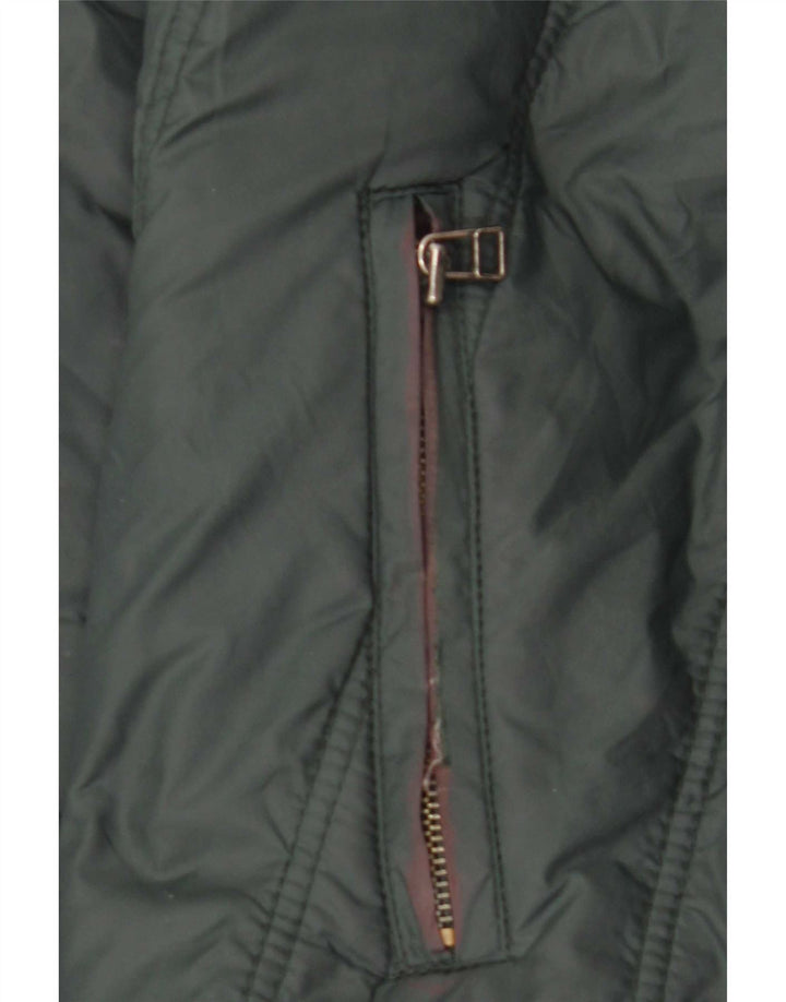 Zara muška podstavljena jakna UK 40 Large Green Nylon