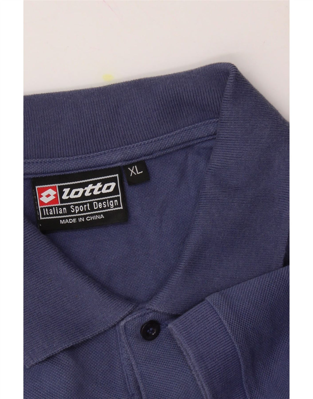 LOTTO Mens Polo Shirt XL Navy Blue Vintage Lotto and Second-Hand Lotto from Messina Hembry 