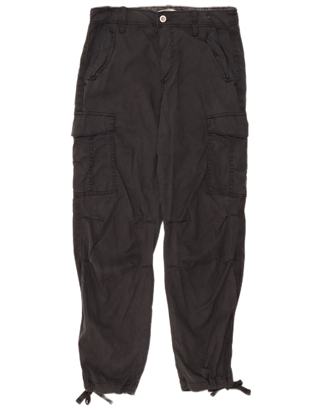 Marks & Spencer Ženske Joggers Cargo Hlače UK 12 Srednje W30 L29 Siva