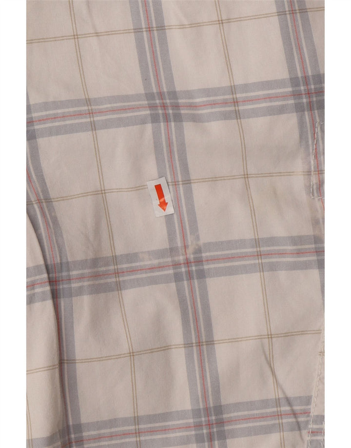 CALVIN KLEIN Muške kargo kratke hlače W32 Srednje bijeli karirani pamuk