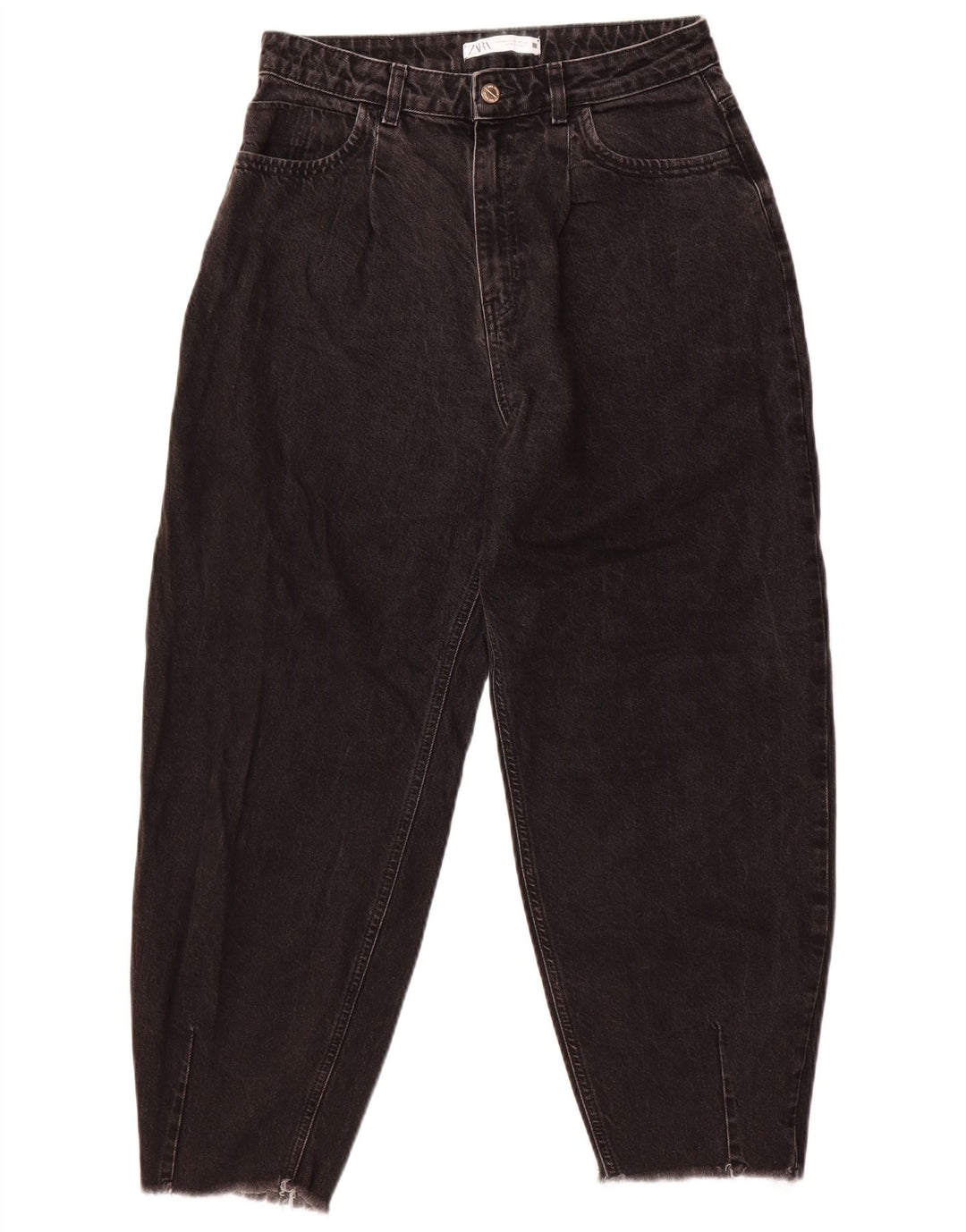 Zara ženske skraćene traperice visokog struka EU 40 srednje W30 L25 crne