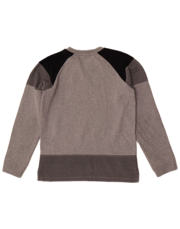 Armani Junior Girls Graphic Sweatshirt Džemper 11-12 godina Sivi Colourblock