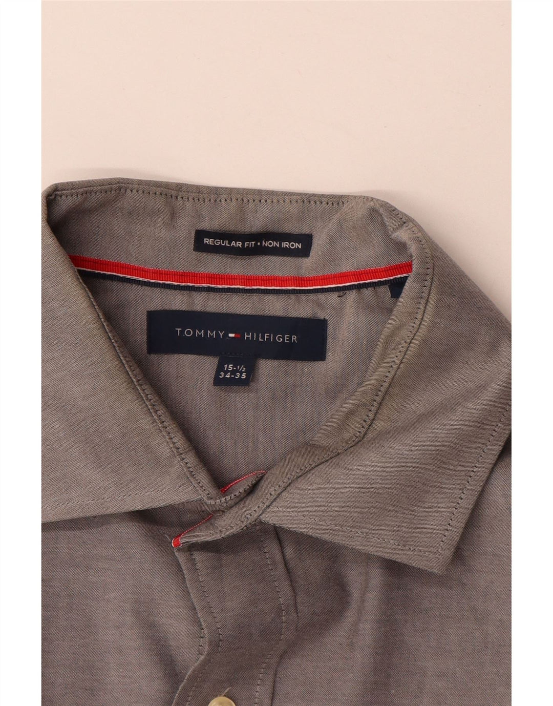 Tommy Hilfiger muška košulja standardnog kroja veličina 15 1/2 srednje sivi pamuk