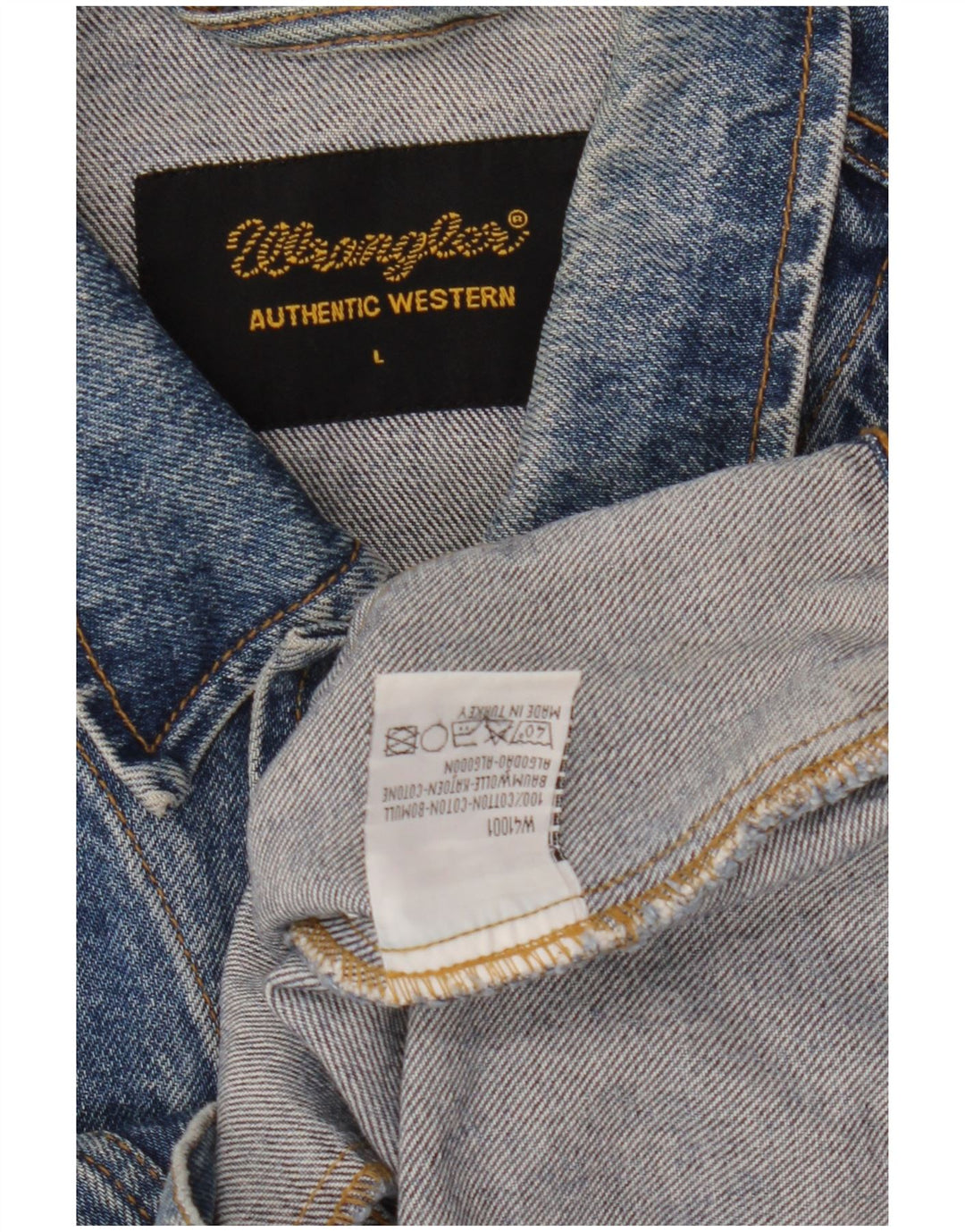 Wrangler muška traper jakna UK 40 Large Blue Cotton