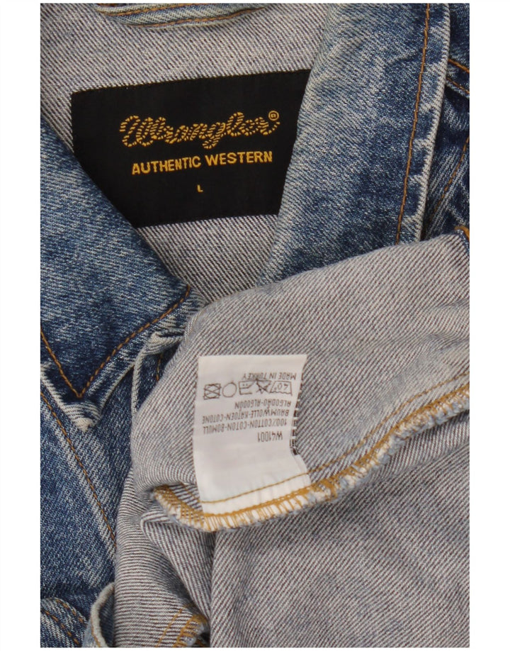 Wrangler muška traper jakna UK 40 Large Blue Cotton