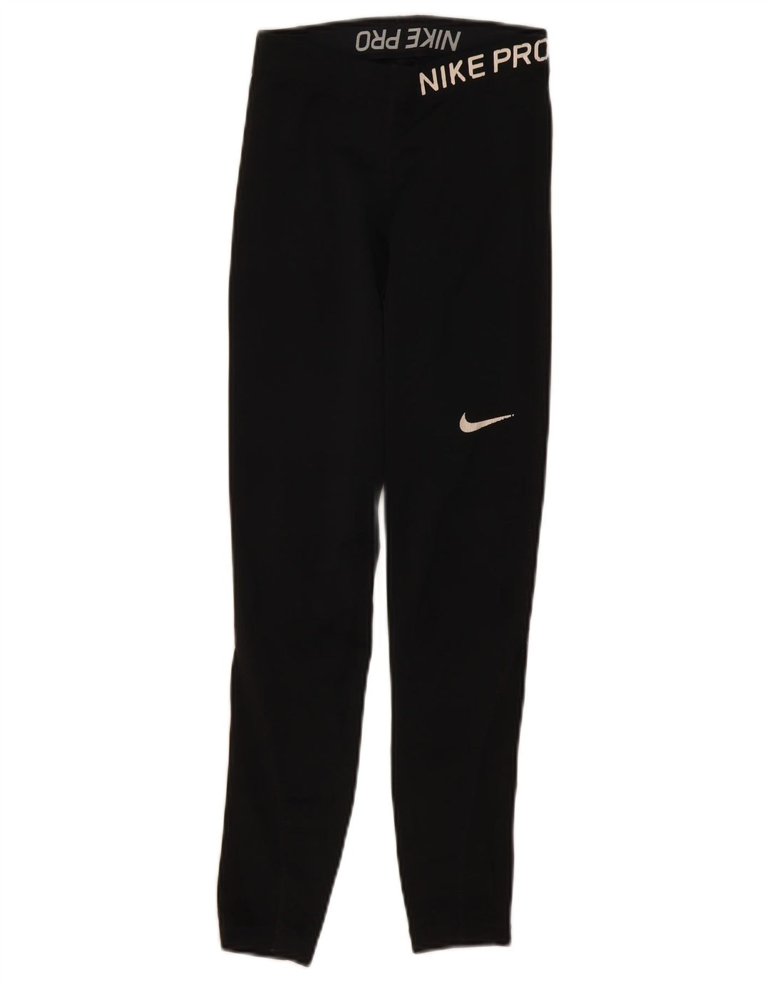 NIKE Womens Graphic Leggings UK 4 XS  Black Polyester