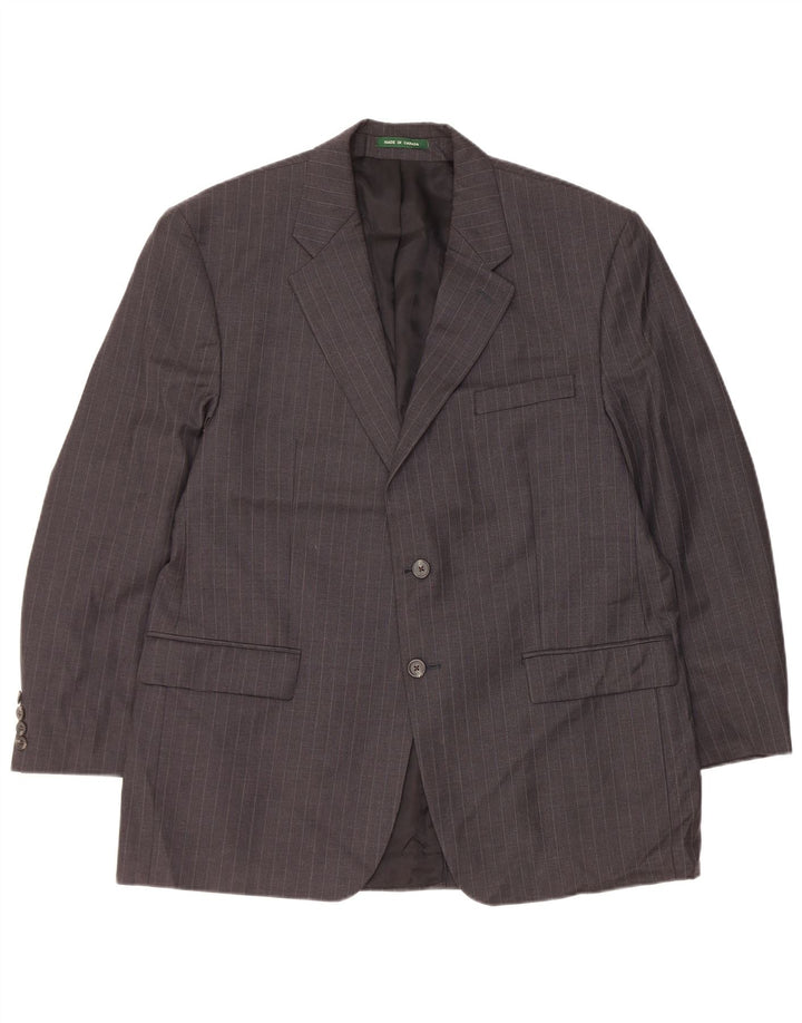 Ralph Lauren muški sako sa 2 gumba UK 44 XL siva vunena prugasta jakna
