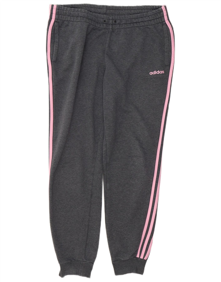 ADIDAS Ženska trenirka Hlače Joggers UK 16/18 Large Grey Flected