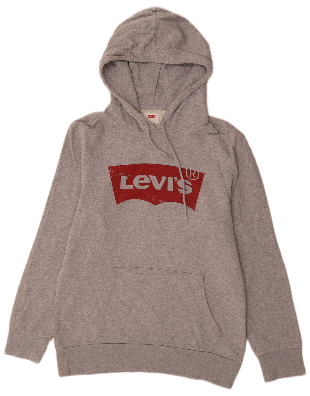 LEVI'S muška majica s kapuljačom s kapuljačom, mali sivi pamuk