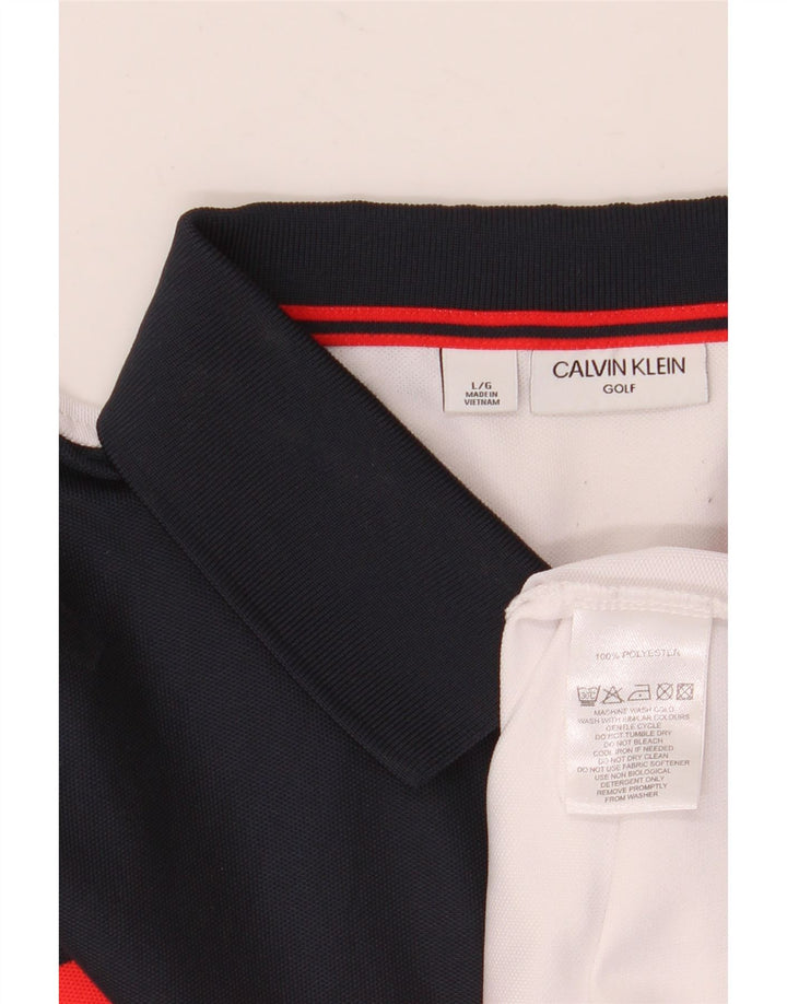 Calvin Klein muška polo majica velika bijela poliesterska boja
